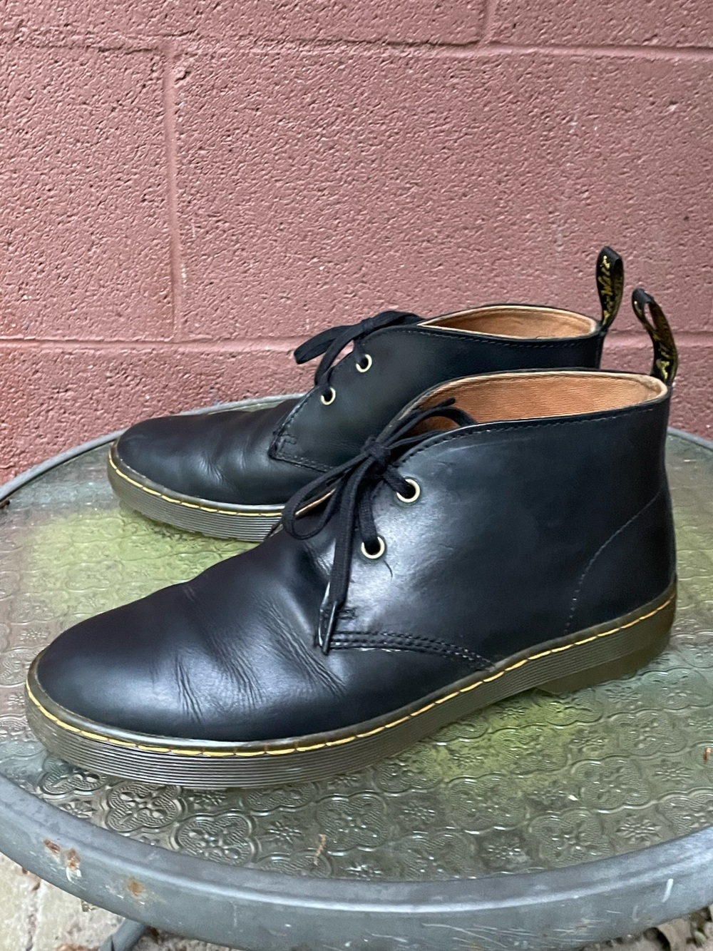 Dr Martens Cabrillo Black Leather Desert Chukka Boots Size 9